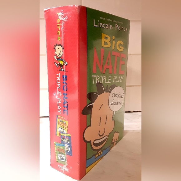 NEW Big Nate Triple Play 3 Book Box Set Children's Boys Girls Elementary Books - Picture 4 of 5